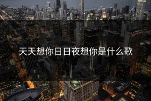 天天想你日日夜想你是什么歌