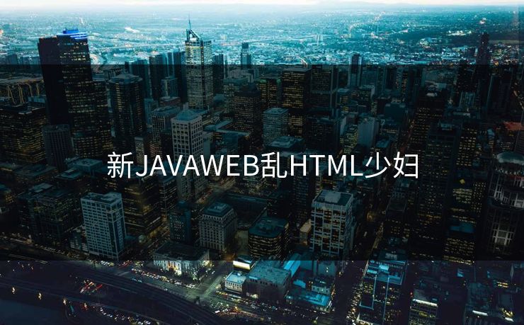 新JAVAWEB乱HTML少妇